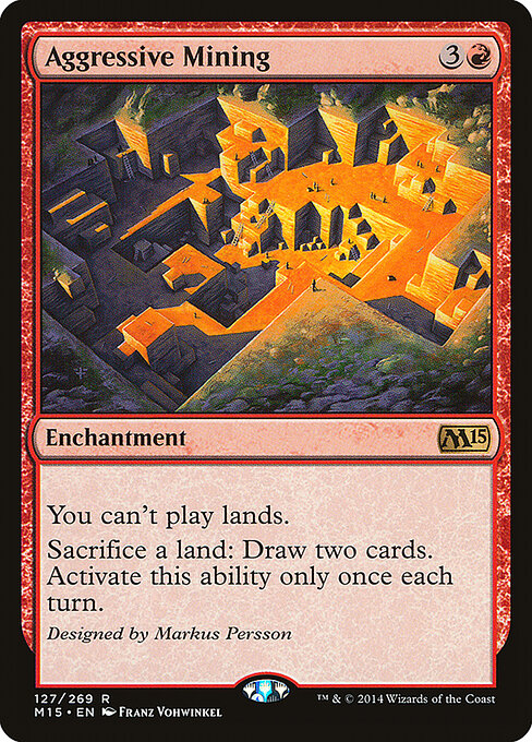 Aggressive Mining — art by Franz Vohwinkel