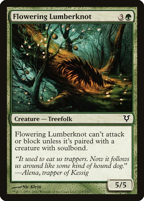 Flowering Lumberknot — art by Nic Klein