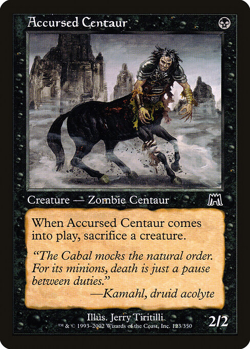 Accursed Centaur — art by Jerry Tiritilli