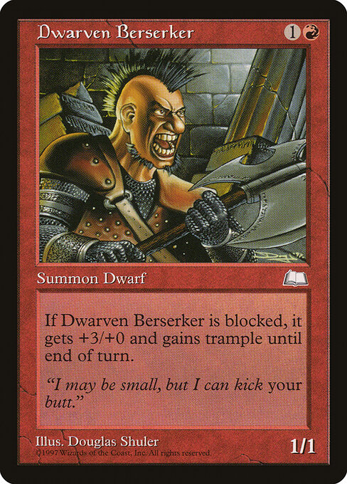 Dwarven Berserker — art by Douglas Shuler