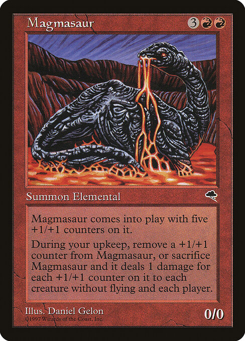 Magmasaur — art by Daniel Gelon