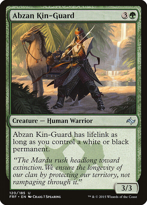 Abzan Kin-Guard — art by Craig J Spearing