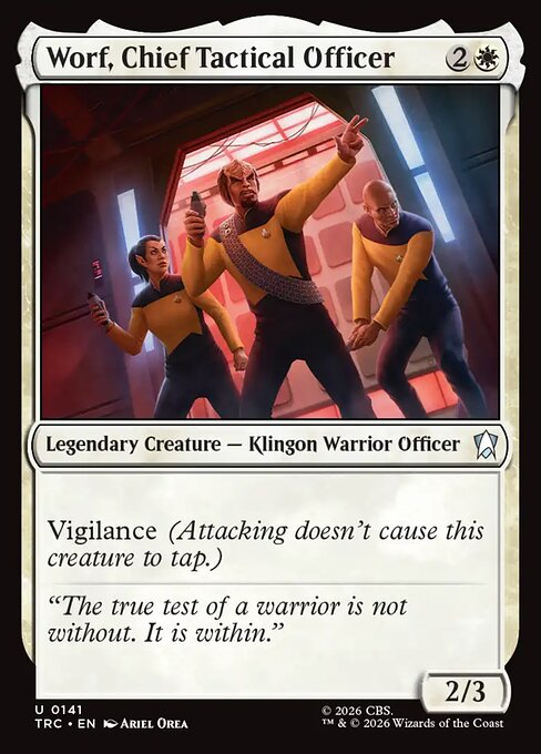 Worf, Chief Tactical Officer — art by Ariel Orea