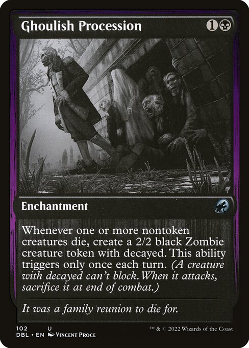Ghoulish Procession — art by Vincent Proce