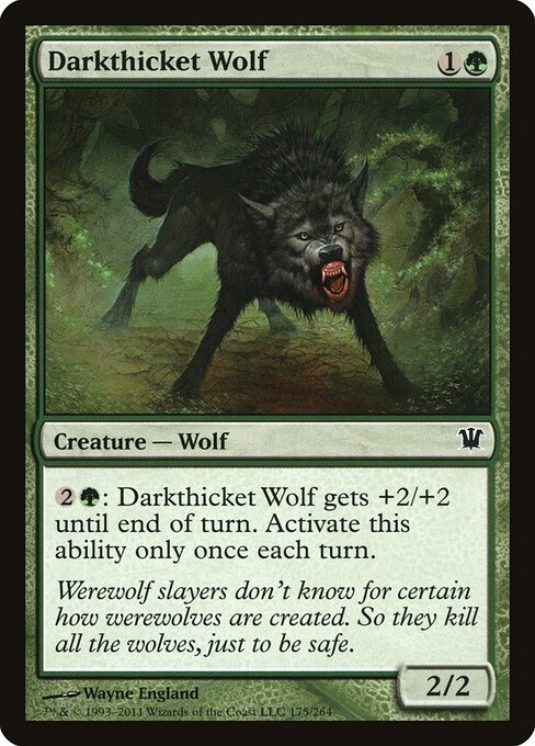Darkthicket Wolf — art by Wayne England