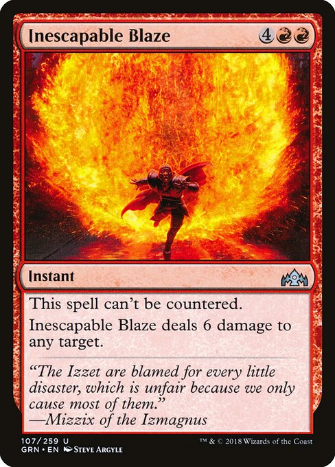 Inescapable Blaze — art by Steve Argyle