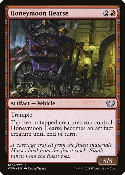 Honeymoon Hearse — art by Raoul Vitale