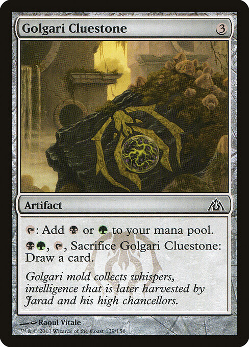 Golgari Cluestone — art by Raoul Vitale