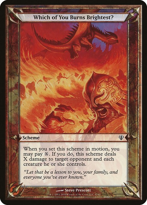 Which of You Burns Brightest? — art by Steve Prescott
