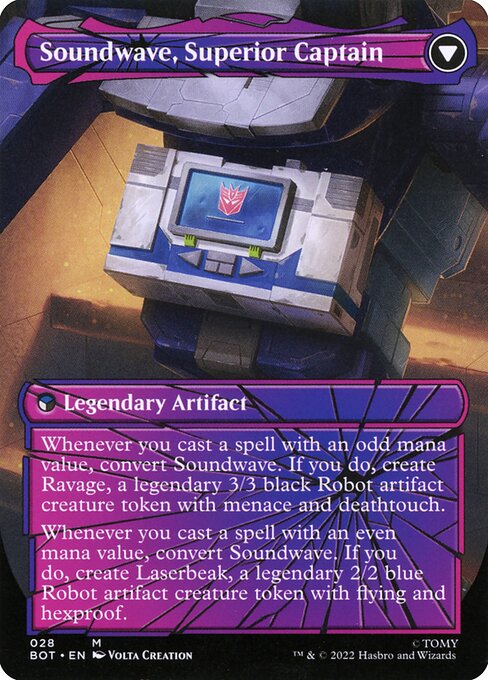 Soundwave, Sonic Spy // Soundwave, Superior Captain — art by Volta Creation