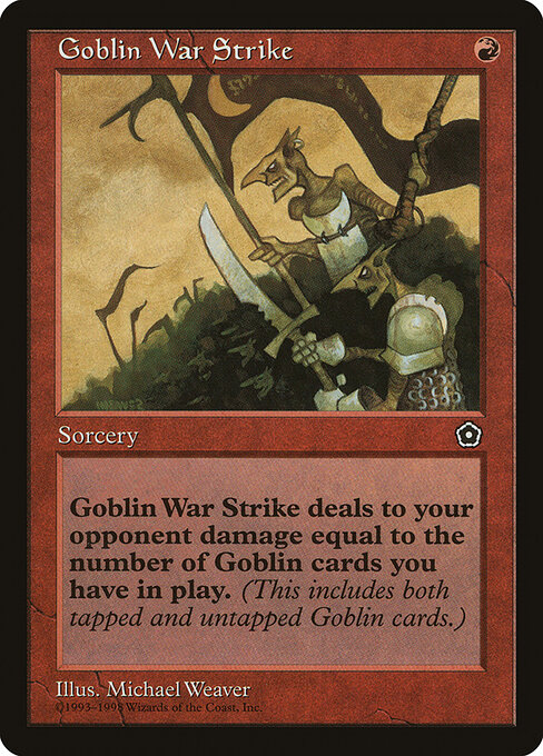 Goblin War Strike — art by Michael Weaver