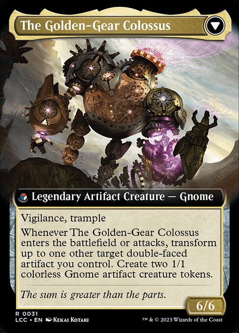 Tetzin, Gnome Champion // The Golden-Gear Colossus — art by Kekai Kotaki