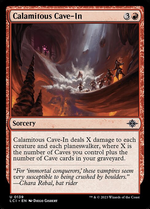 Calamitous Cave-In — art by Diego Gisbert