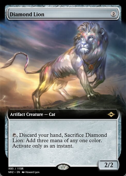 Diamond Lion — art by Howard Lyon