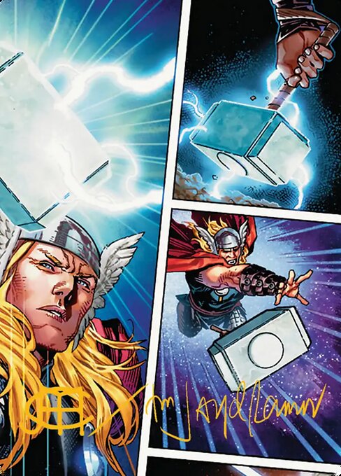 Mjölnir, Hammer of Thor // Mjölnir, Hammer of Thor — art by Jim Cheung