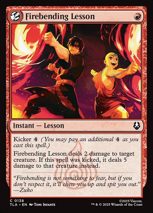 Firebending Lesson — art by Toni Infante
