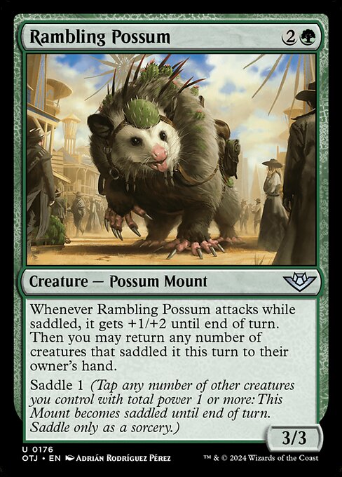 Rambling Possum — art by Adrián Rodríguez Pérez