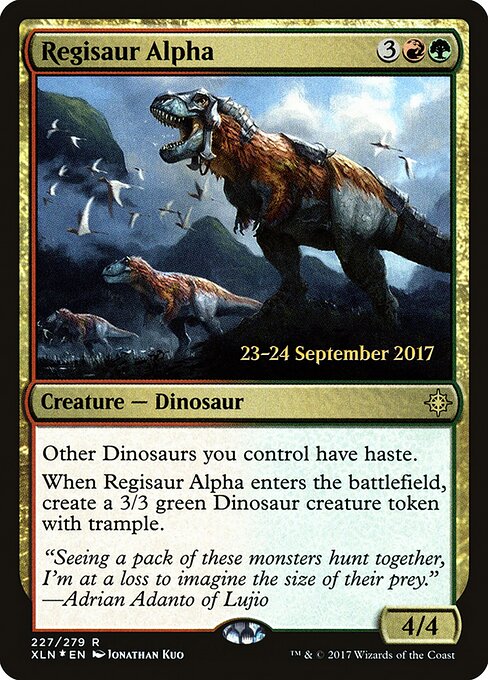 Regisaur Alpha — art by Jonathan Kuo