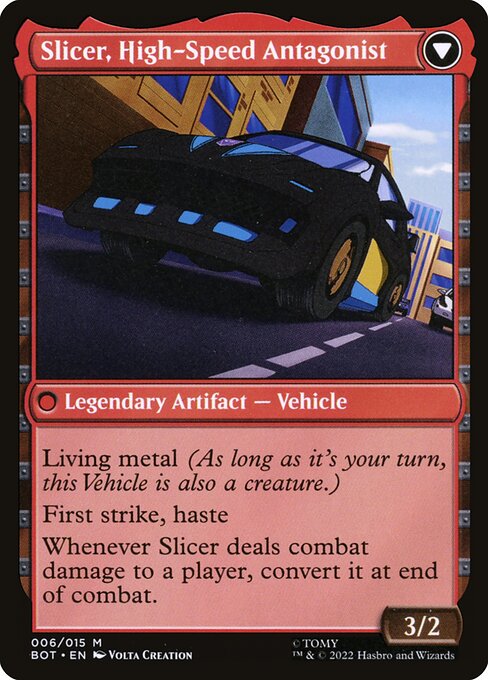 Slicer, Hired Muscle // Slicer, High-Speed Antagonist — art by Volta Creation