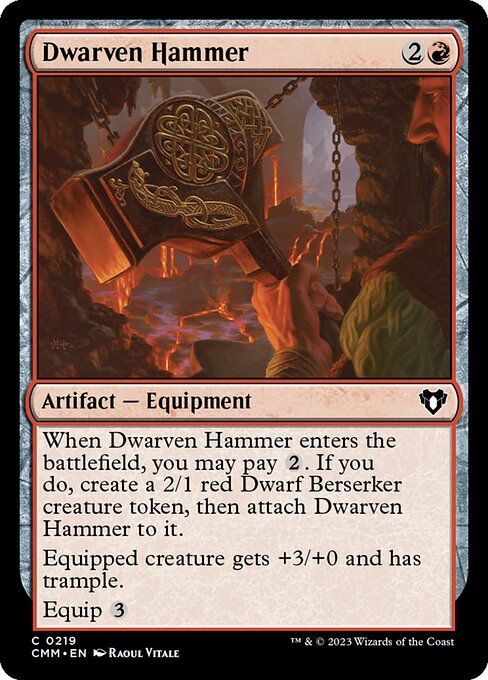 Dwarven Hammer — art by Raoul Vitale