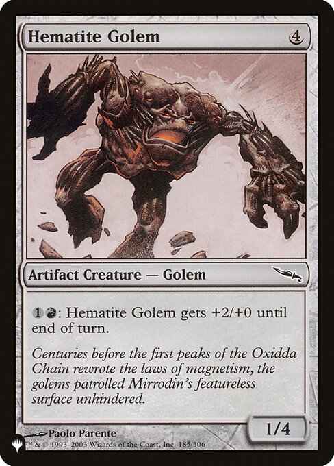 Hematite Golem — art by Paolo Parente