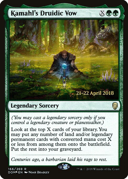 Kamahl's Druidic Vow — art by Noah Bradley