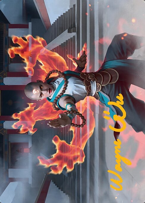 Flamehold Grappler // Flamehold Grappler — art by Wayne Wu