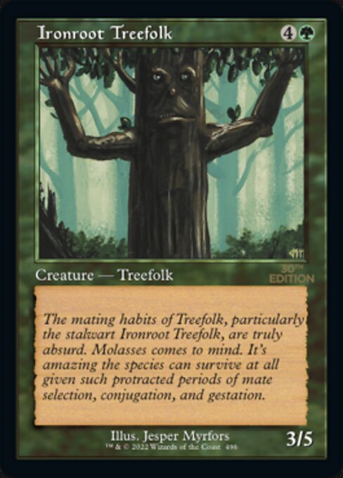 Ironroot Treefolk — art by Jesper Myrfors
