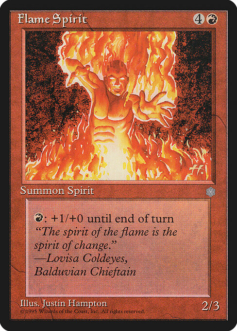 Flame Spirit — art by Justin Hampton