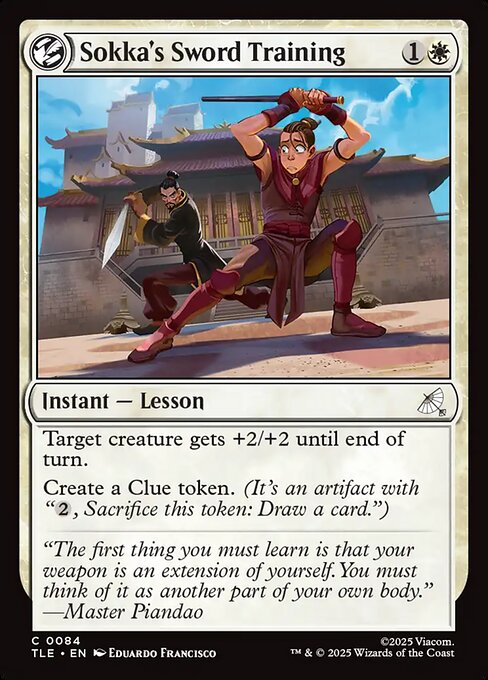 Sokka's Sword Training — art by Eduardo Francisco