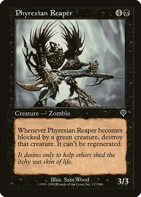 Phyrexian Reaper — art by Sam Wood