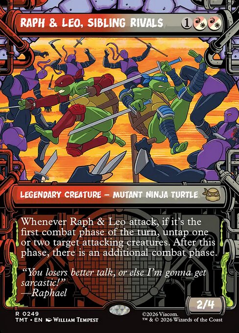 Raph & Leo, Sibling Rivals — art by William Tempest