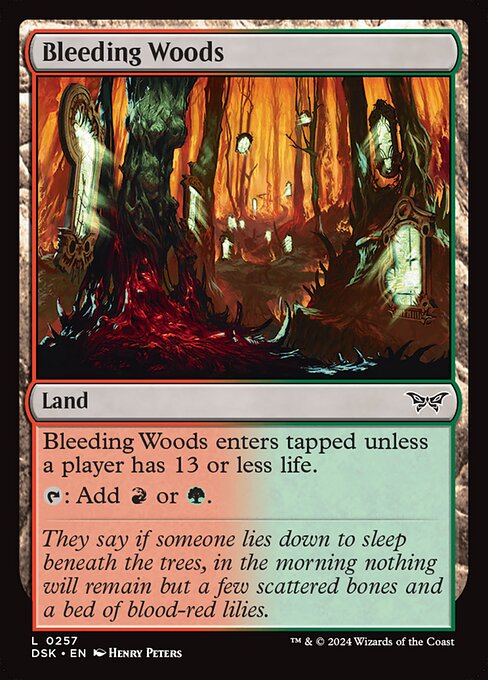 Bleeding Woods — art by Henry Peters