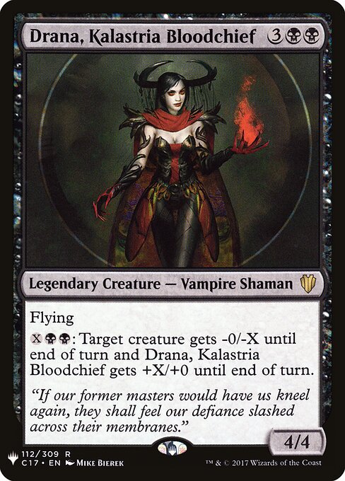 Drana, Kalastria Bloodchief — art by Mike Bierek