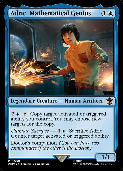 Adric, Mathematical Genius — art by Billy Christian