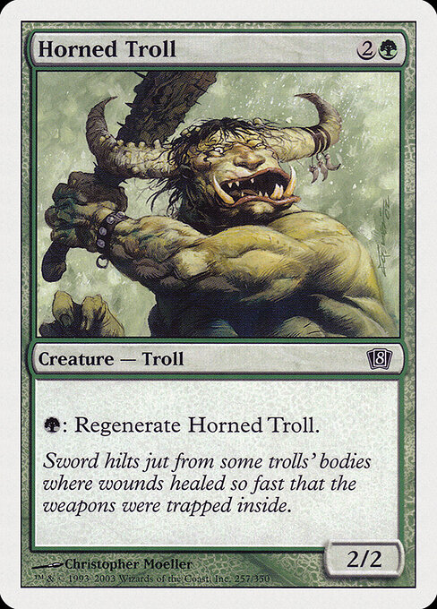Horned Troll — art by Christopher Moeller