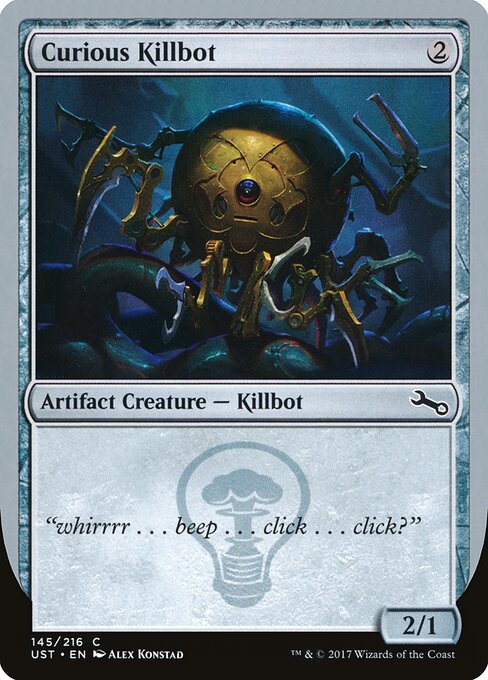 Curious Killbot — art by Alex Konstad