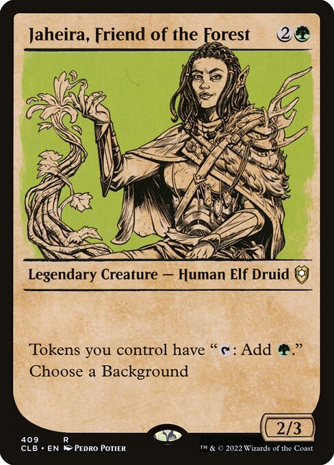 Jaheira, Friend of the Forest — art by Pedro Potier