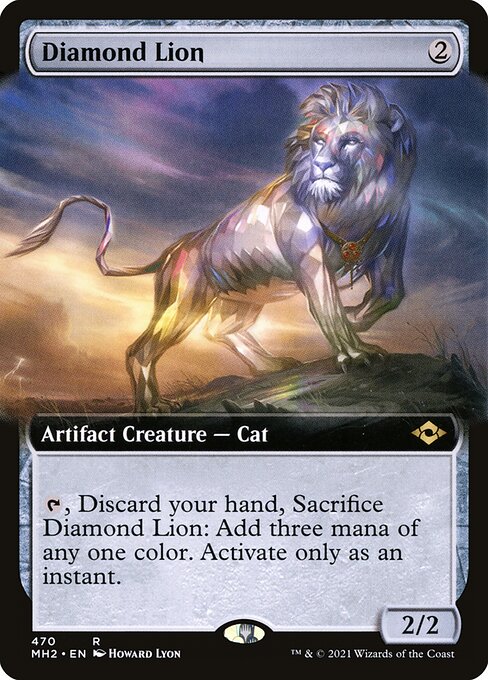 Diamond Lion — art by Howard Lyon