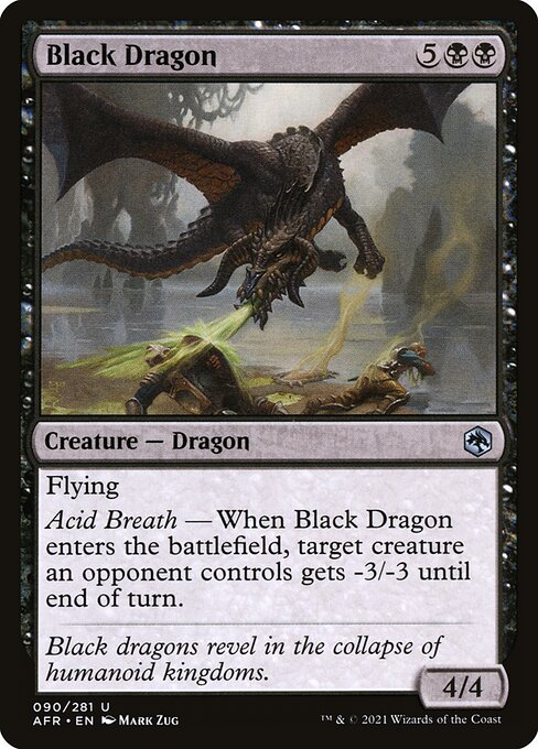 Black Dragon — art by Mark Zug