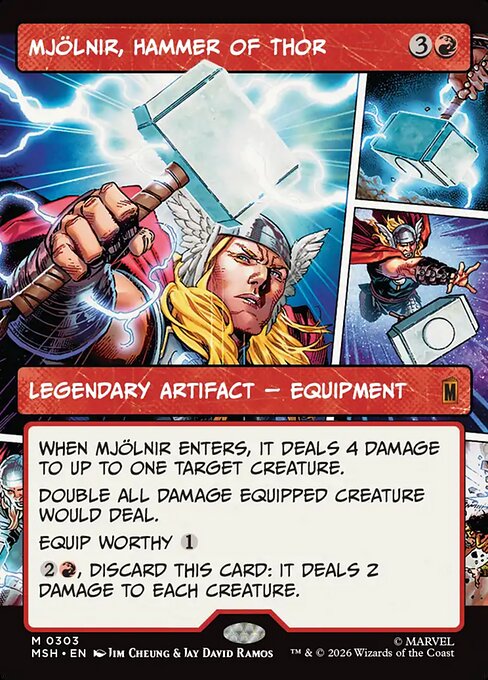 Mjölnir, Hammer of Thor — art by Jim Cheung & Jay David Ramos