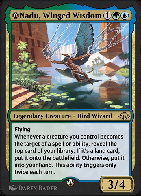 A-Nadu, Winged Wisdom — art by Daren Bader
