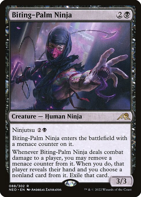 Biting-Palm Ninja — art by Andreas Zafiratos