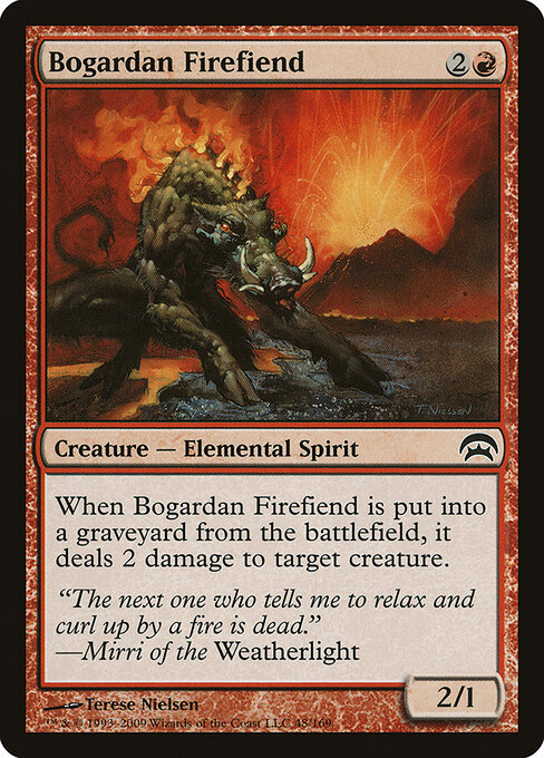 Bogardan Firefiend — art by Terese Nielsen