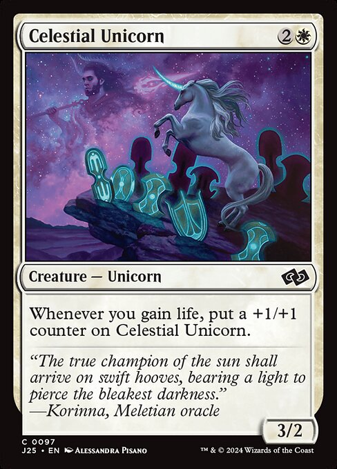 Celestial Unicorn — art by Alessandra Pisano