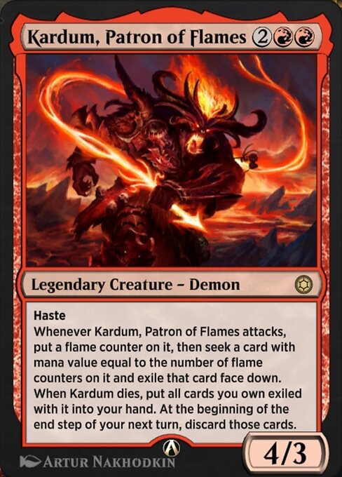 Kardum, Patron of Flames — art by Artur Nakhodkin