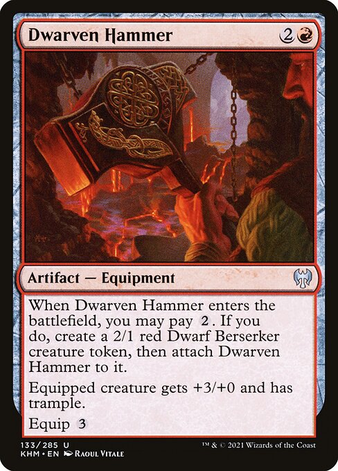 Dwarven Hammer — art by Raoul Vitale