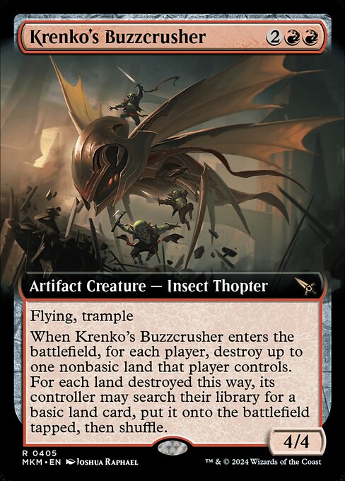 Krenko's Buzzcrusher — art by Joshua Raphael