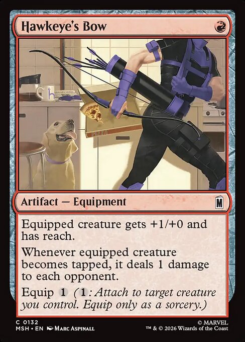 Hawkeye's Bow — art by Marc Aspinall