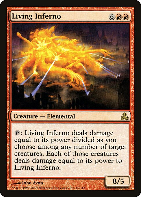 Living Inferno — art by John Avon